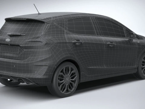 Fiesta ST-Line 5-door 2022 3D Model