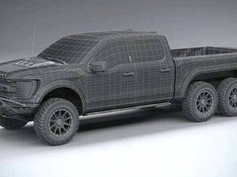 Hennessey Velociraptor 6X6 2024 Modelo 3D