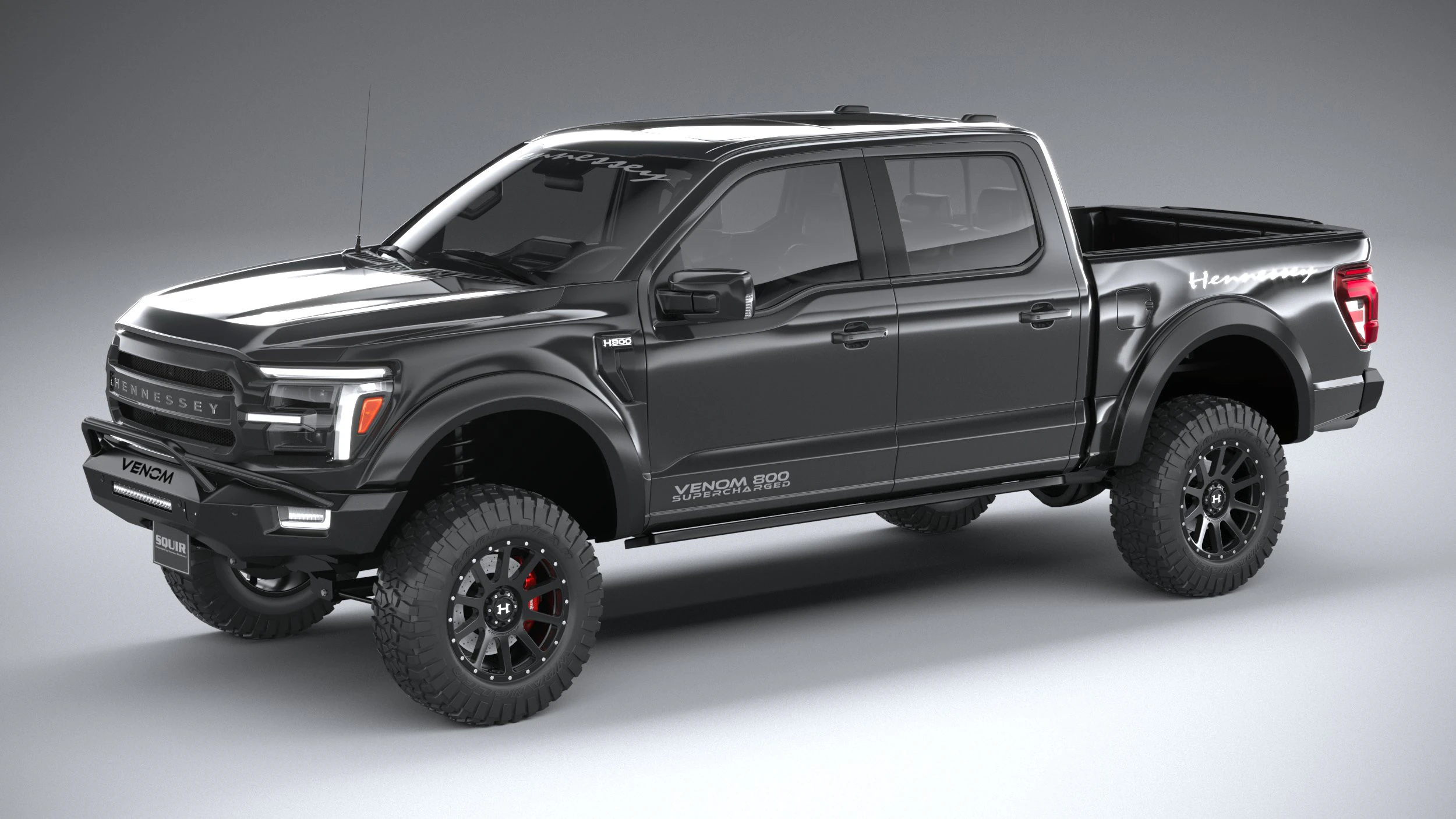 Hennessey Venom 800 F-150 2024 3D Model .c4d .max .obj .3ds .fbx .stl .blend 