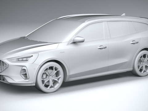 Focus Active Wagon 2022 Model 3D