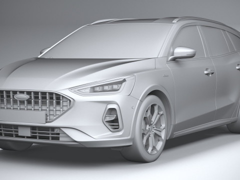 Focus Active Wagon 2022 Model 3D