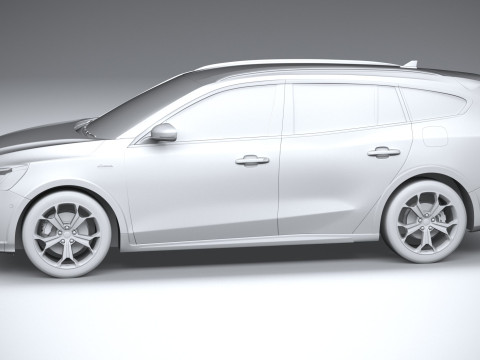 Focus Active Wagon 2022 Model 3D
