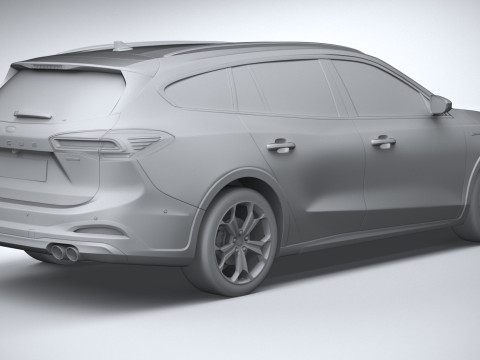 Focus Active Wagon 2022 Model 3D
