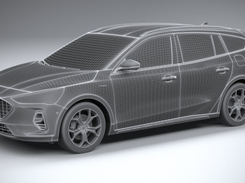 Focus Active Wagon 2022 Model 3D