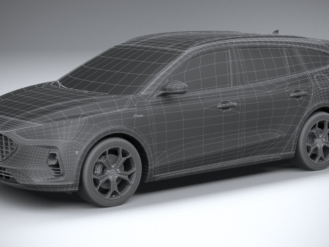 Focus Active Wagon 2022 Model 3D