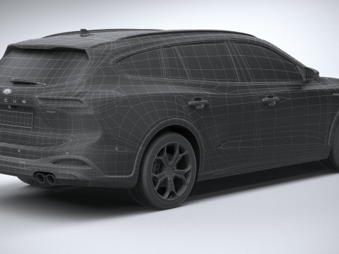 Focus Active Wagon 2022 Model 3D