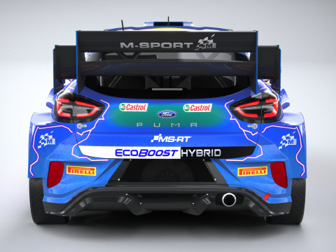 Puma M-Sport WRC Hybrid Rally1 2022 lowpoly Model 3D