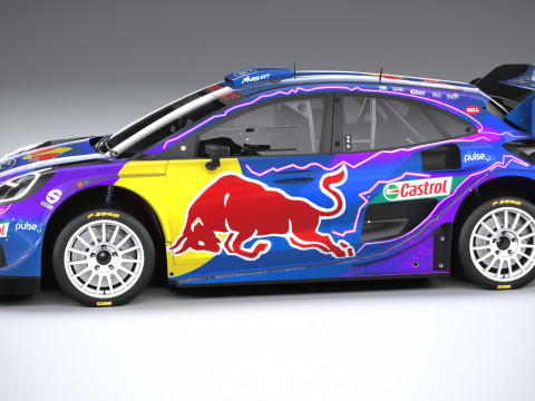 Puma M-Sport WRC Hybrid Rally1 2022 lowpoly Model 3D