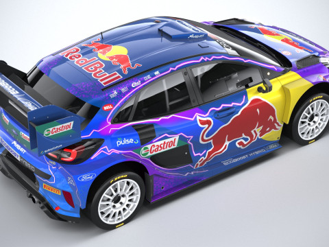 Puma M-Sport WRC Hybrid Rally1 2022 lowpoly Model 3D