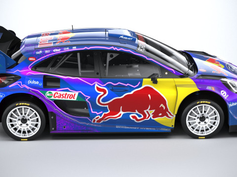 Puma M-Sport WRC Hybrid Rally1 2022 lowpoly Model 3D