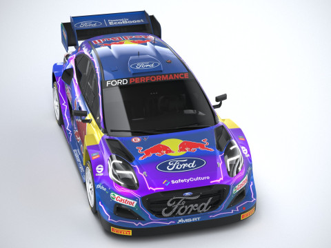 Puma M-Sport WRC Hybrid Rally1 2022 lowpoly Model 3D