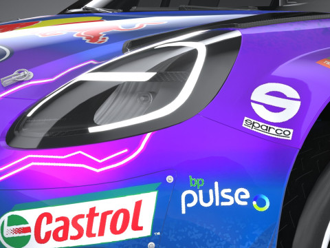 Puma M-Sport WRC Hybrid Rally1 2022 lowpoly Model 3D
