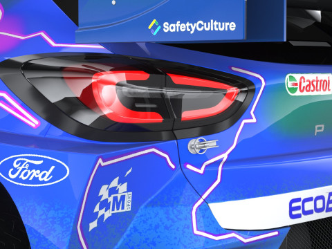 Puma M-Sport WRC Hybrid Rally1 2022 lowpoly Model 3D