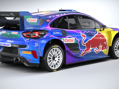 Puma M-Sport WRC Hybrid Rally1 2022 lowpoly Model 3D