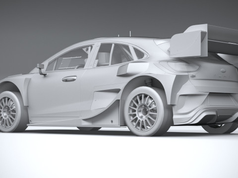 Puma M-Sport WRC Hybrid Rally1 2022 lowpoly Model 3D