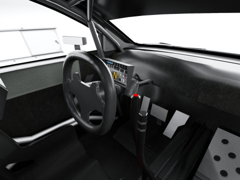 Puma M-Sport WRC Hybrid Rally1 2022 lowpoly Model 3D