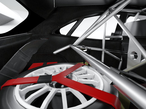 Puma M-Sport WRC Hybrid Rally1 2022 lowpoly Model 3D