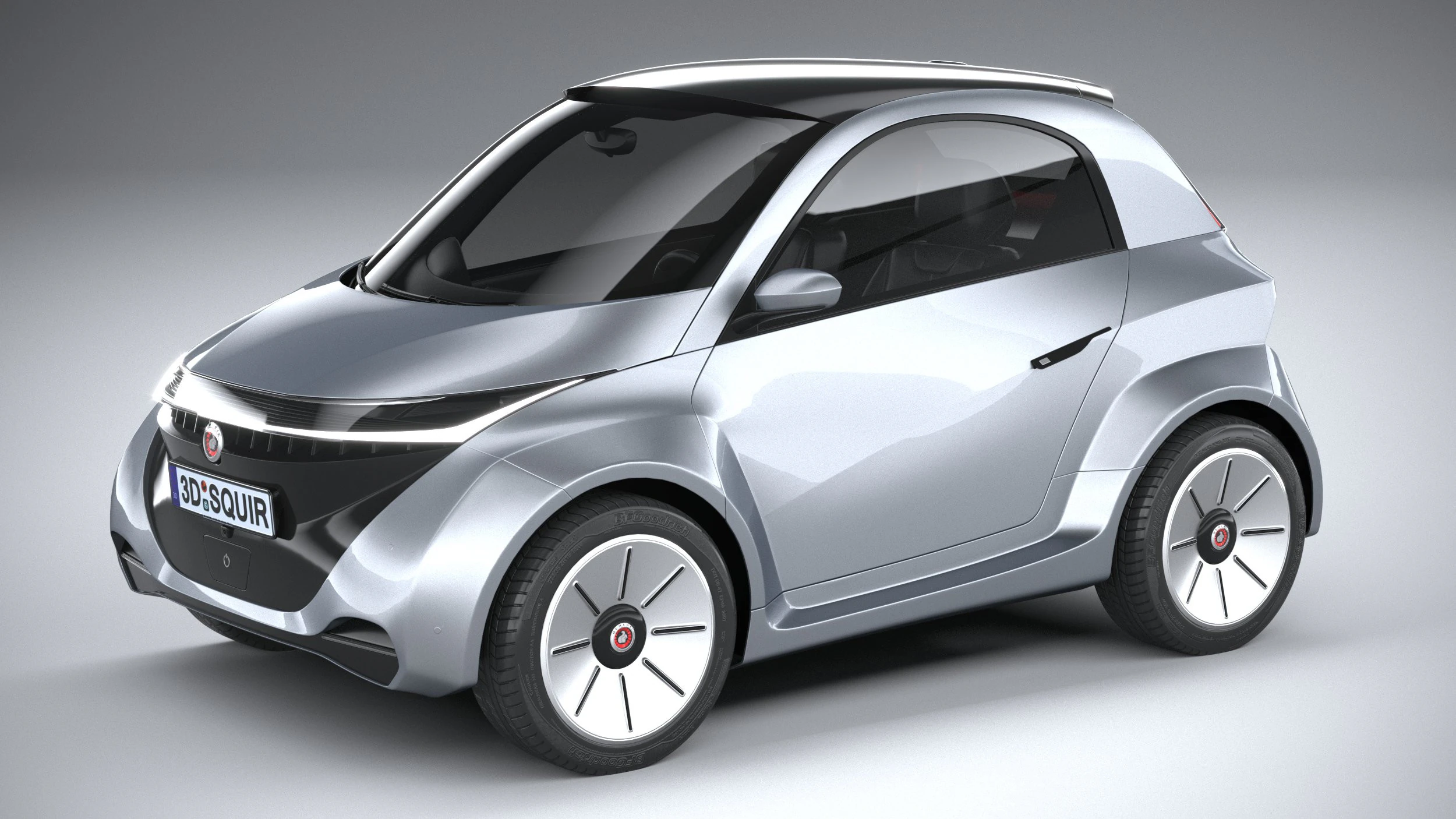 Generic City EV 2022 3D Model .c4d .max .obj .3ds .fbx .stl .blend 