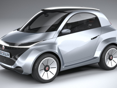 Generic City EV 2022 3D Model