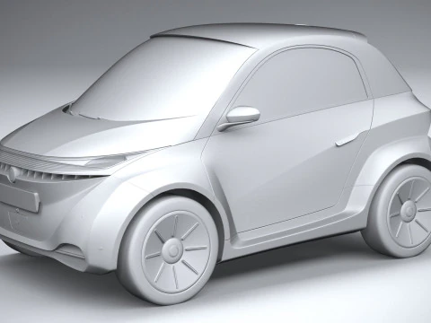 Generic City EV 2022 3D Model