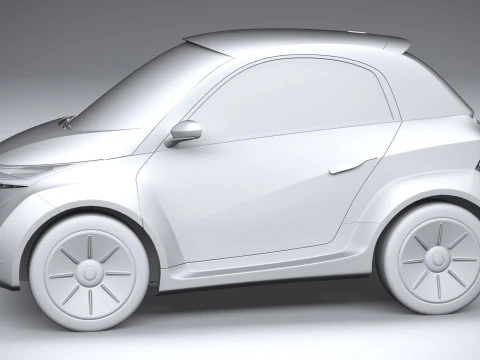 Generic City EV 2022 3D Model