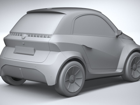 Generic City EV 2022 3D Model