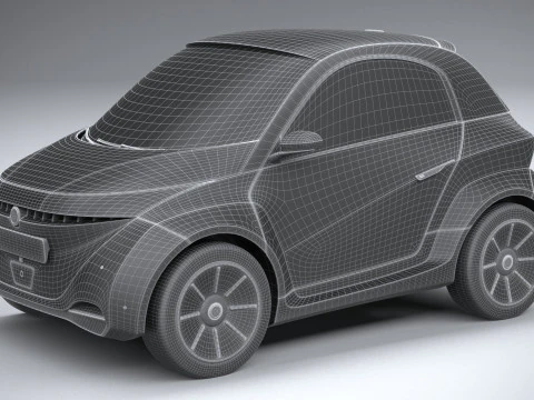 Generic City EV 2022 3D Model