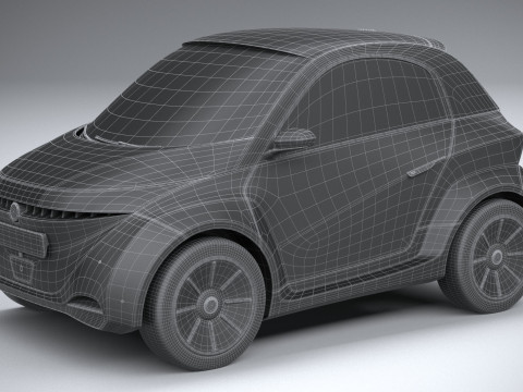 Generic City EV 2022 3D Model