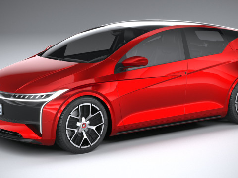 Generic Hatchback EV v3 2022 Model 3D