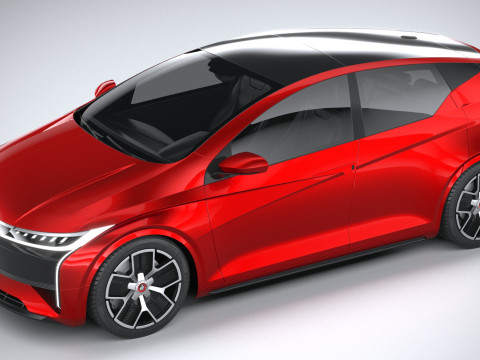 Generic Hatchback EV v3 2022 Model 3D
