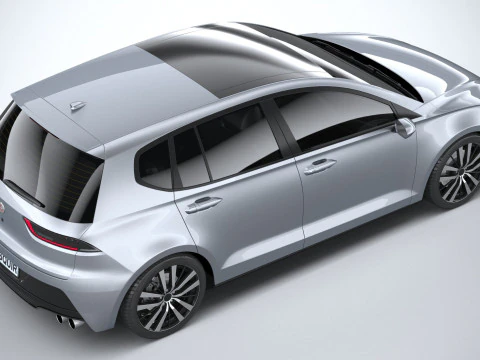 Generic Hatchback v1 2022 3D Model