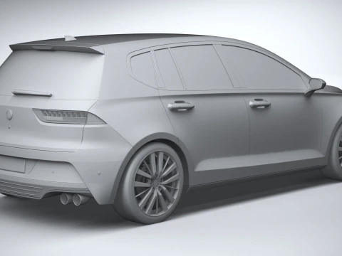 Generic Hatchback v1 2022 3D Model
