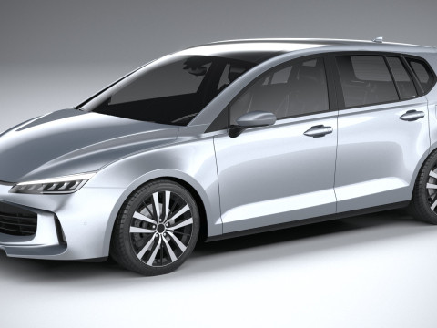Generic Hatchback v1 2022 LowPoly 3D 模型