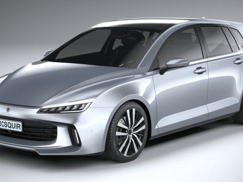 Generic Hatchback v1 2022 LowPoly 3D Модель