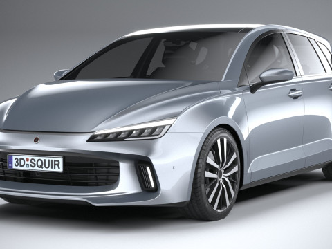 Generic Hatchback v1 2022 LowPoly 3D Модель
