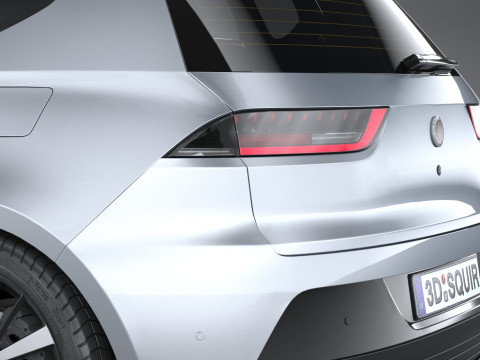 Generic Hatchback v1 2022 LowPoly 3D Модель
