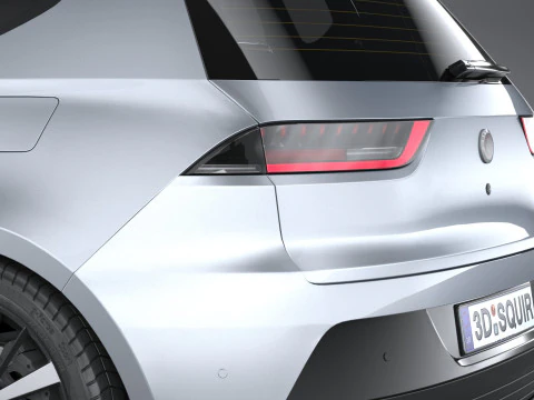 Generic Hatchback v1 2022 LowPoly 3D Model