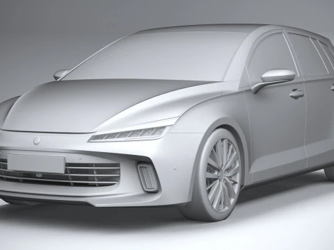 Generic Hatchback v1 2022 LowPoly 3D Model