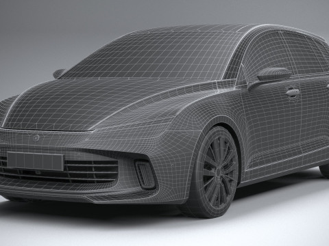 Generic Hatchback v1 2022 LowPoly 3D Модель