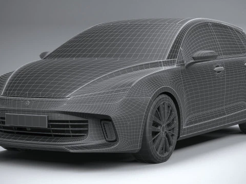 Generic Hatchback v1 2022 LowPoly 3D Model