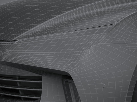 Generic Hatchback v1 2022 LowPoly 3D Модель