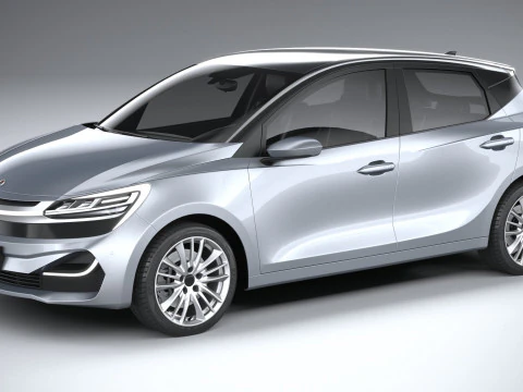Generieke Hatchback v2 2022 3D Model