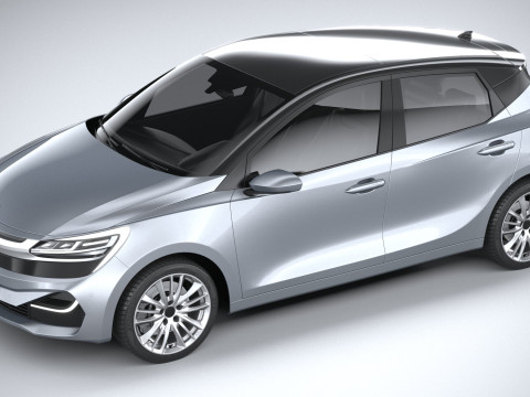 Generic Hatchback v2 2022 3D 模型