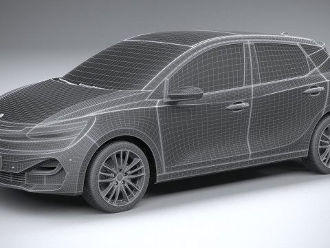 Generic Hatchback v2 2022 3D 模型