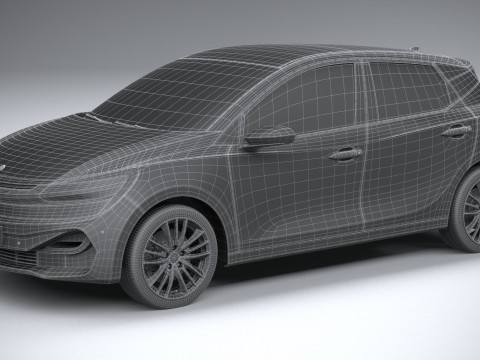 Generic Hatchback v2 2022 3D 模型