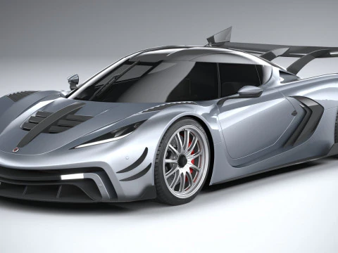 Hypercar generica 2022 Modello 3D