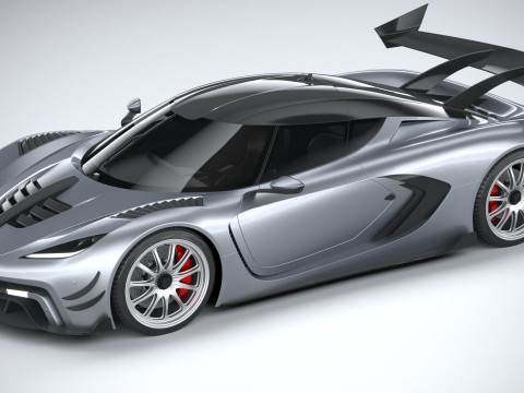 Generic Hypercar 2022 Modelo 3D