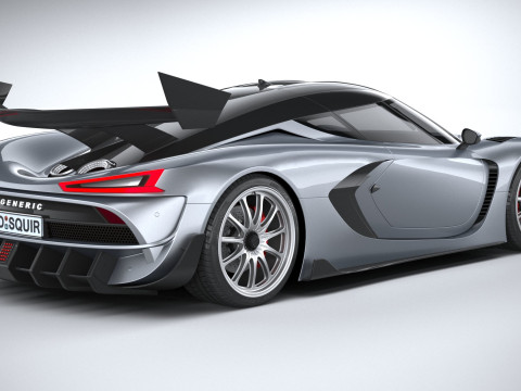 Generic Hypercar 2022 Modelo 3D
