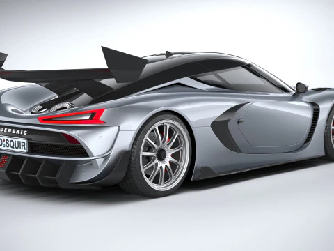 Hypercar generica 2022 Modello 3D