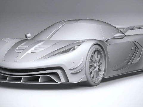 Hypercar generica 2022 Modello 3D